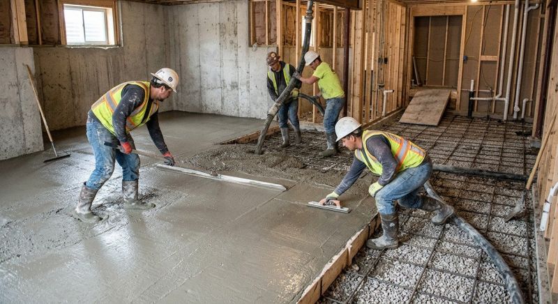 Basement Concrete Pouring