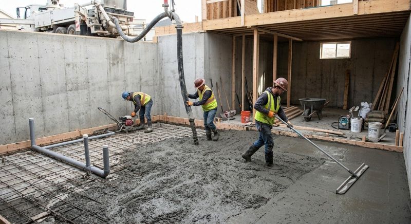 Basement Concrete Installation in Loganville, GA