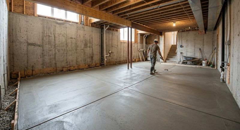 Basement Concrete Installation in Lithonia, GA