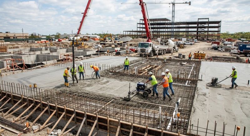 Commercial Slab Construction in Dacula, GA