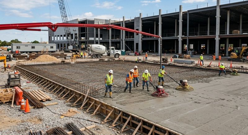 Commercial Slab Construction in Lithonia, GA