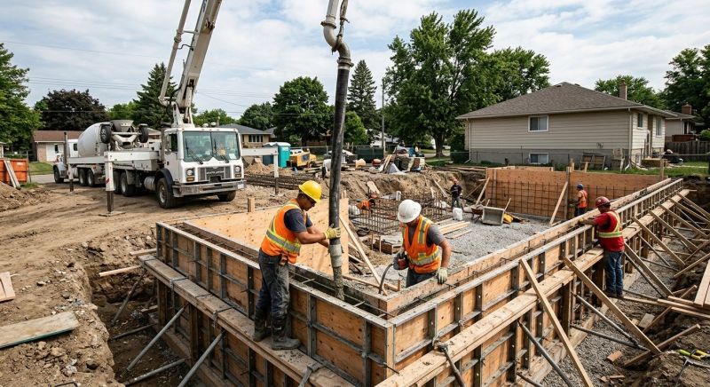 Foundation Wall Pouring in Bethlehem, GA