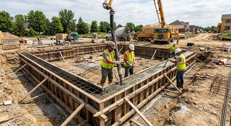 Foundation Wall Pouring in Newton County, GA